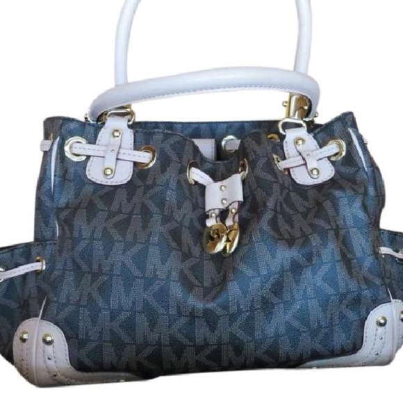 Michael Kors  Tan and Brown Canvas Leather - Picture 1 of 2